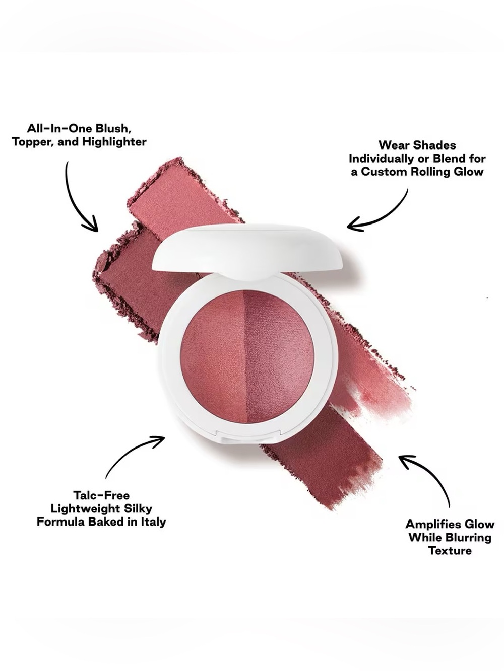 DIBS BEAUTY Duet Baked Blush Duo in Backstage. New with Box - Picture 3 of 8